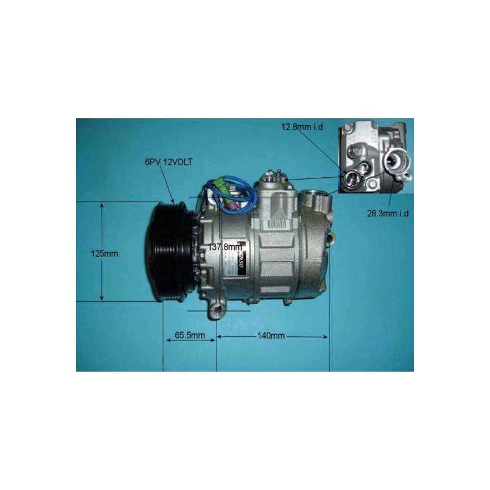 Compressor (AirCon Pump) Audi S8 3.7 V8 Petrol (Aug 1997-Sep 2002)