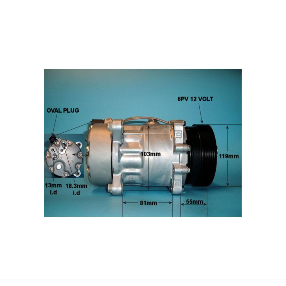 Compressor (AirCon Pump) Audi TT 1.8 20v Turbo Petrol (May 1999 to Apr 2001)