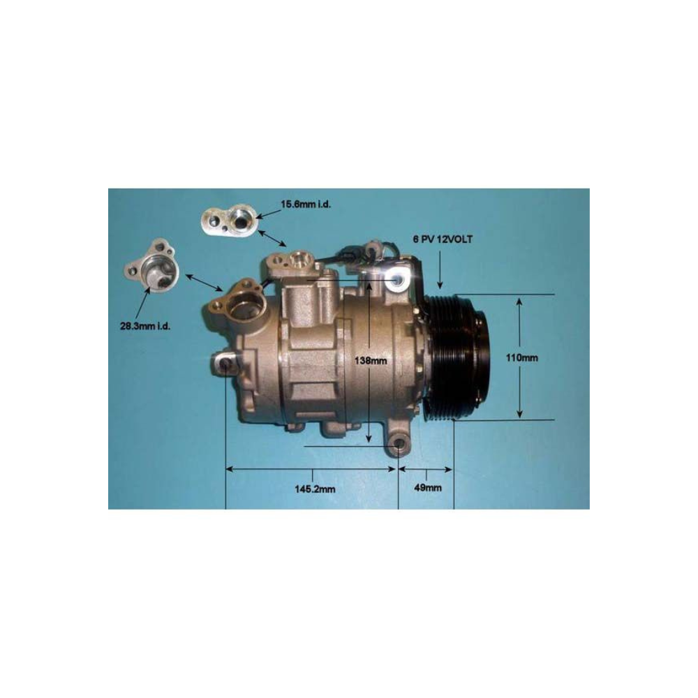Compressor (AirCon Pump) BMW 316 2.0 D N47 (E90) Diesel (Jul 2009 to Feb 2010)